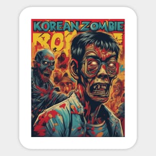 Korean zombie Poster Sticker